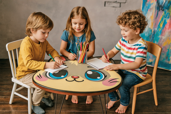 Cute Cat Coffee & Kids Table - Image 6