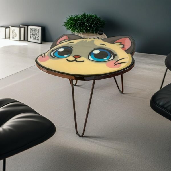 Cute Cat Coffee & Kids Table - Image 4
