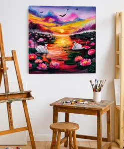 Harmony at Sunset – Acrylic Painting