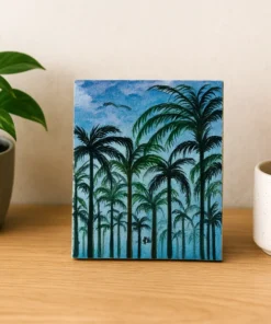 Whispers of the Tropics – Hand-Painted Coconut Grove
