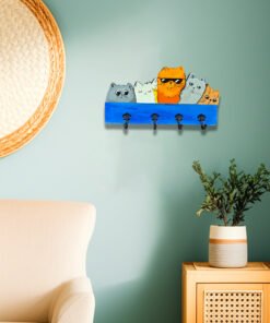 Alternative view of Hand-Painted Wooden Key Holders