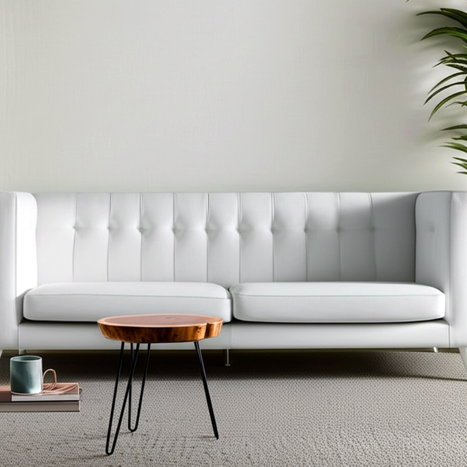 Rustic Live Edge Wood Stool - Image 2