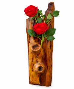 Alternative view of Rustic Wooden Wall Vase