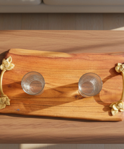 wooden serving tray